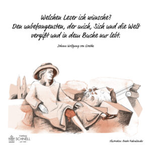 Leinwand Goethe in Italien